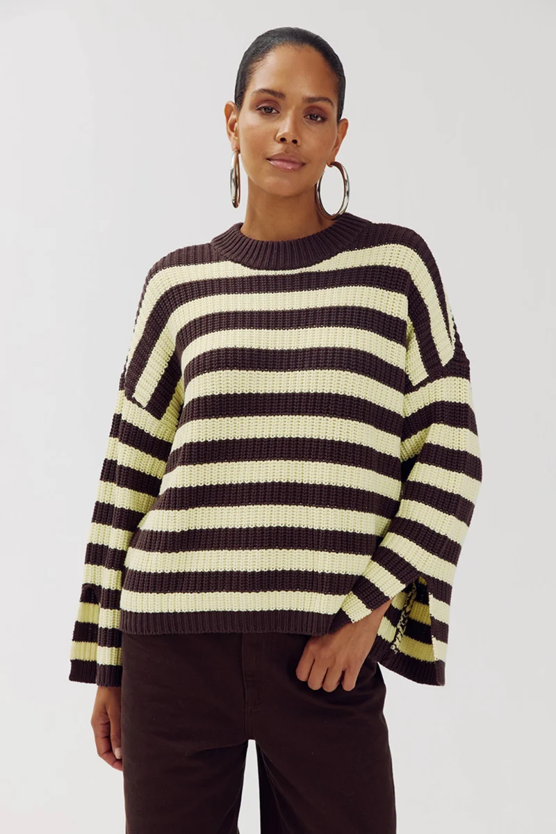 Trui Alice Almond Oil Stripe AW6W502