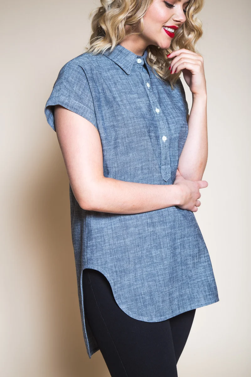 Kalle Shirt + Shirtdress Pattern - PDF Pattern