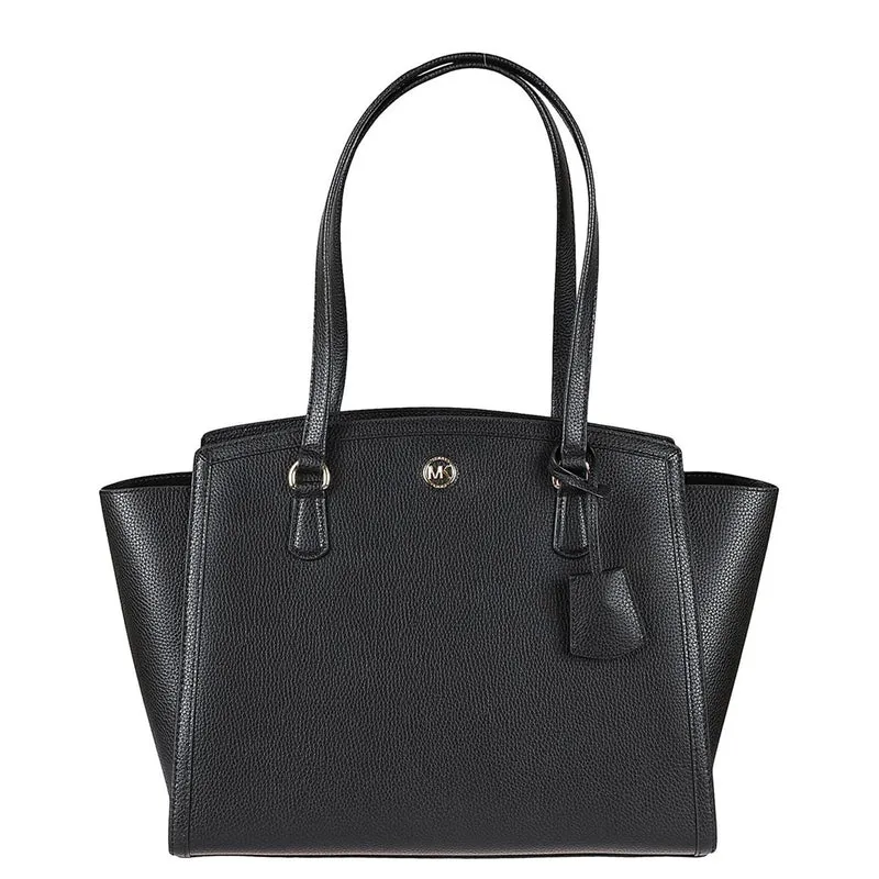 Michael Kors Chantal Zwarte Leren Shopper 30F2G7CT3T-0