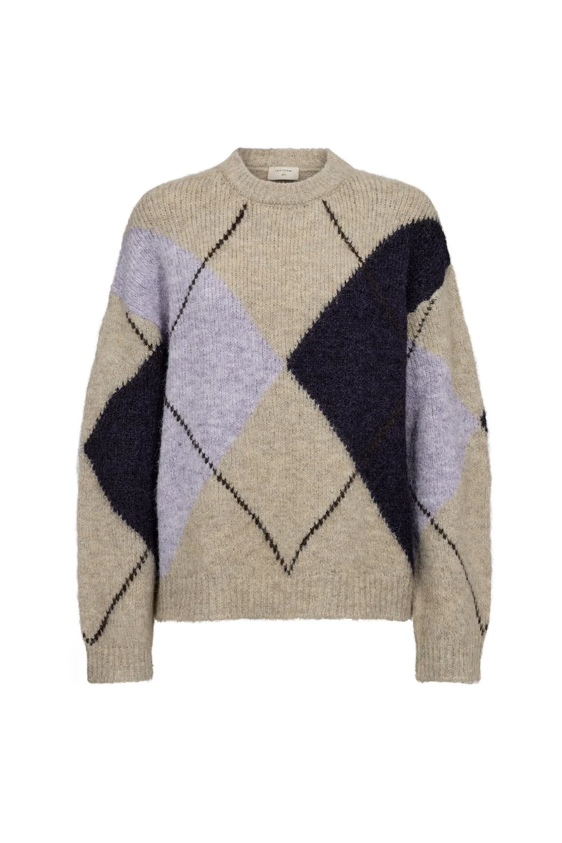 Trui Fqgrslulu Oyster Grey Mel Iris Mel 211714