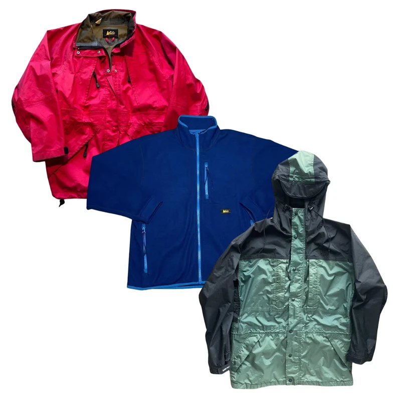 50x RECREATIONAL EQUIPMENT FLEECE/JACKET MIX