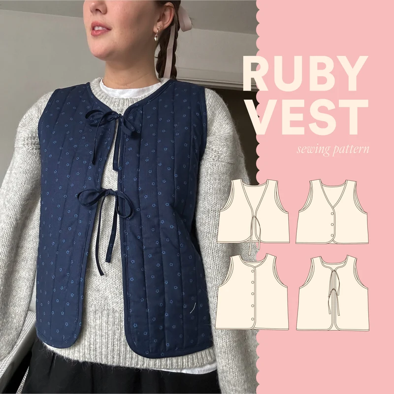 Ruby Vest Pattern - PDF Pattern