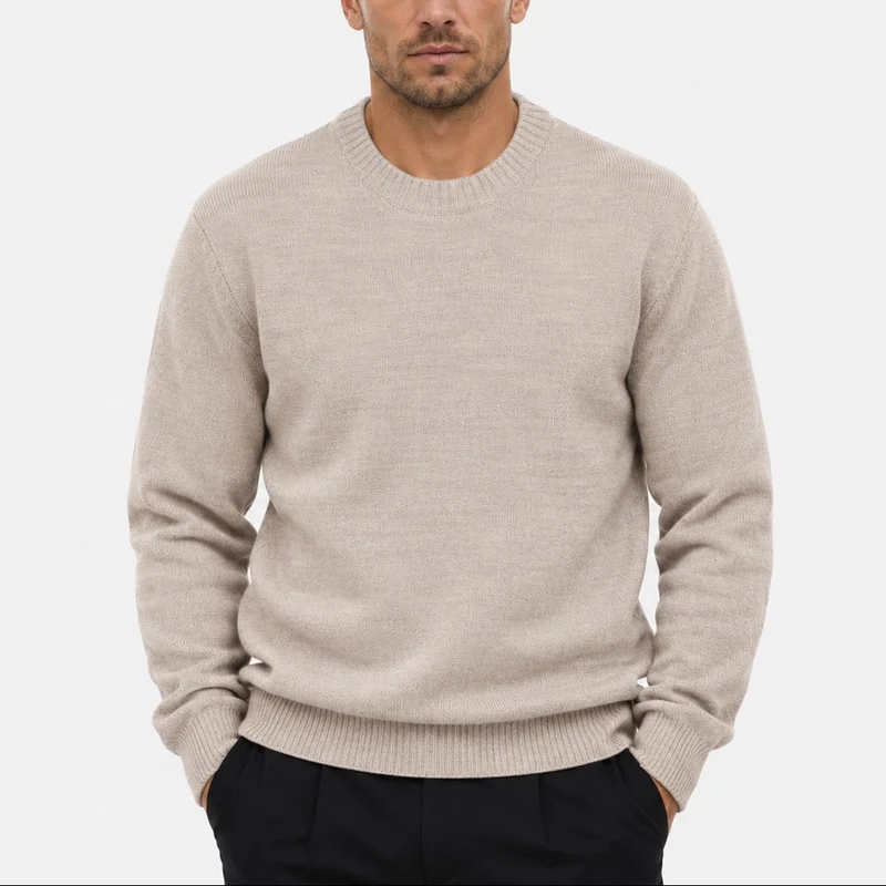 JELTE | Luxe Friese Ronde Hals Trui 100% Wol