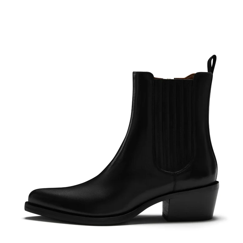 Isabel Bernard Vendôme AHerenine Zwarte Kalfsleren boots IB53010-001-38