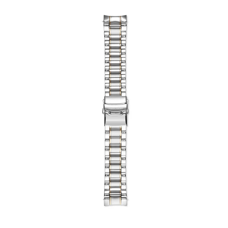 Mats Meier Strap 22mm Zilverkleurig/Goudkleurig MM43002
