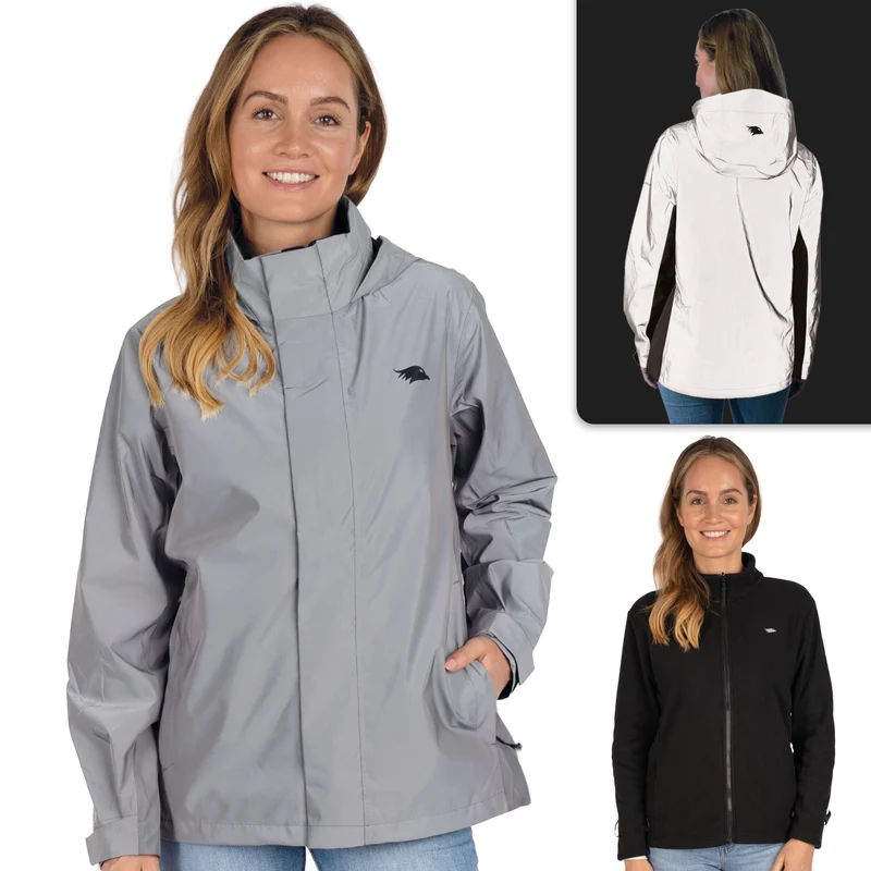 3in1 Smart Jacket Pro - Gecertificeerd veiligheidsjack, 100% reflecterend met inritsbaar fleece-inzetstuk - B-kwaliteit