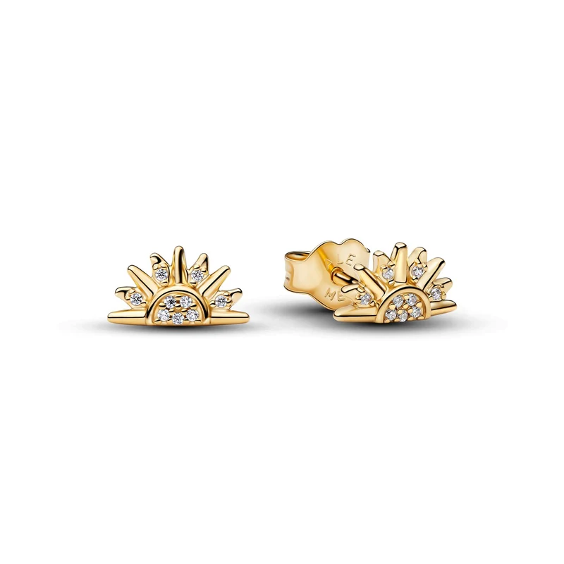 Pandora Moments Verguld Sprankelende Zon Oorknoppen 264627C01