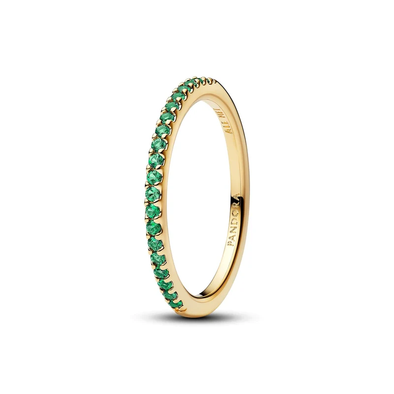 Pandora Timeless Verguld Sprankelende Blauwe Half-Eternity Band Ring 162999C03