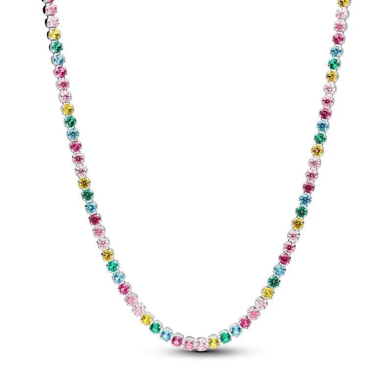 Pandora Timeless Regenboog Tennis Ketting 394648C01-40