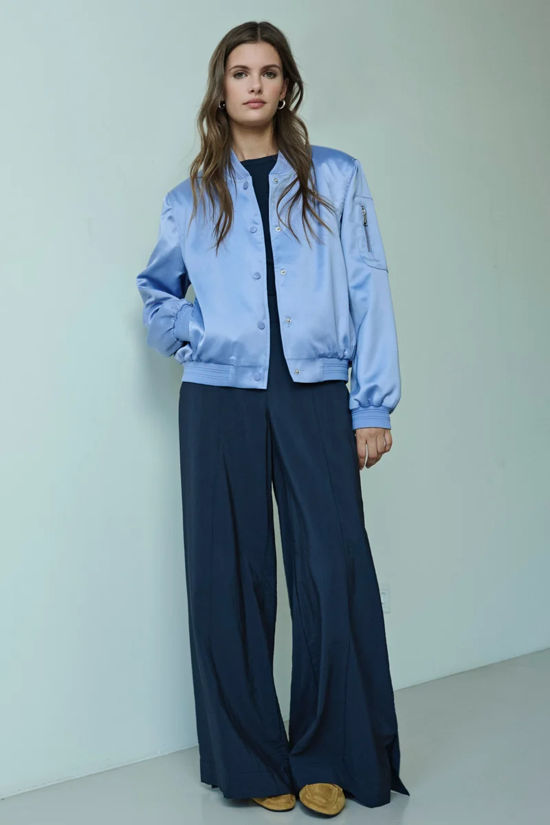 Jacket Banner Bomber Brushed Blue