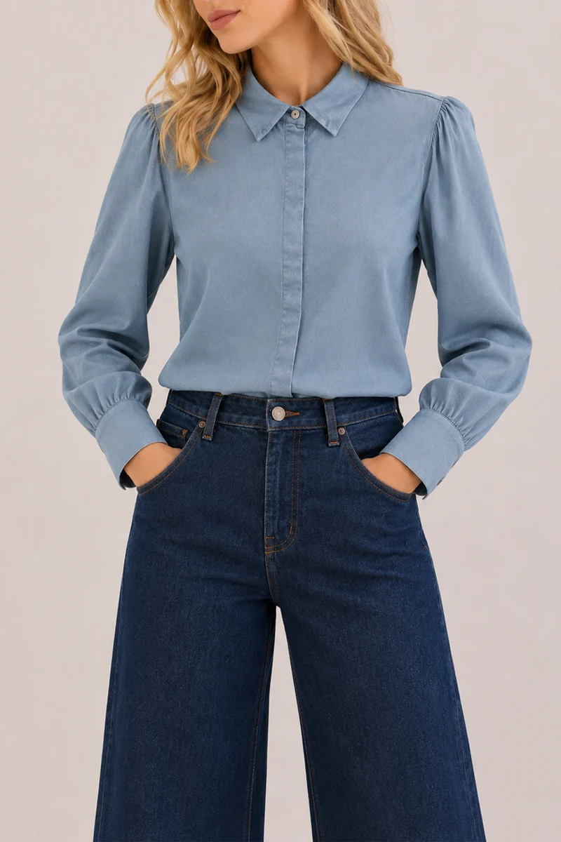 Blouse Babette Smokey Blue