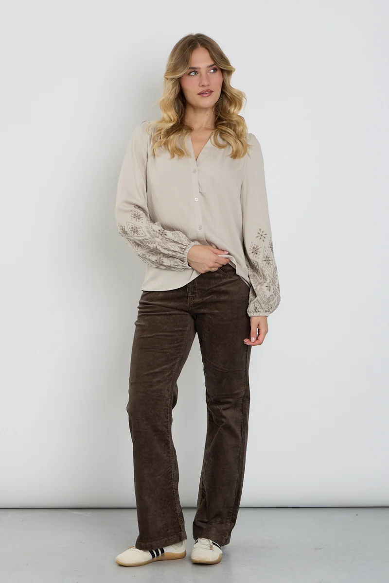 Broek Bibette Cord Mud SRB5083 L32