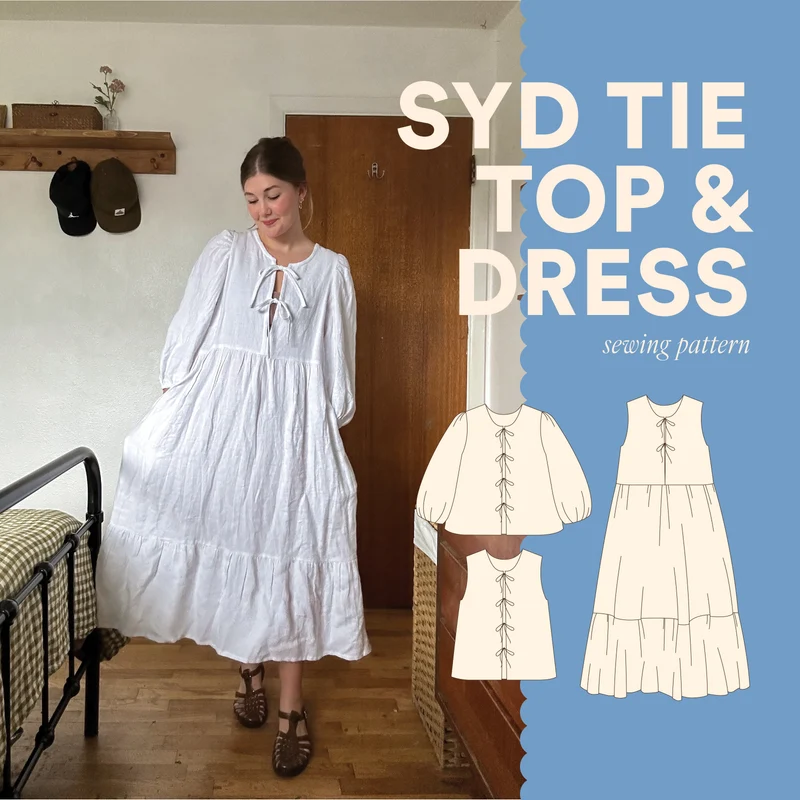 Syd Tie Top & Dress Pattern - PDF Pattern
