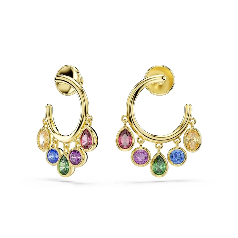 Swarovski Imber Organic Goudkleurige Multicolour Oorbellen 5753263