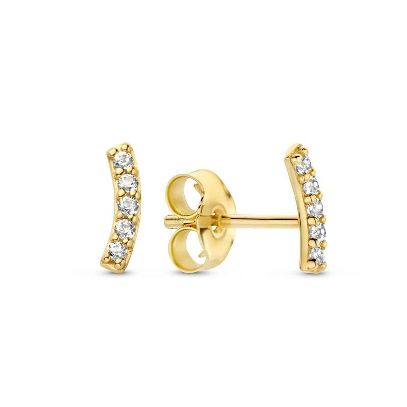 Jackie Gold 14K Golden Ear Studs JKE22.269