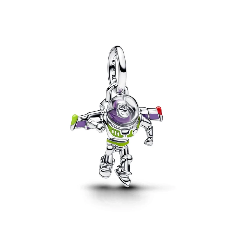 Pandora Disney Enamel and UV Resin Disney Pixar Buzz Lightyear Hangende Bedel 794604C01