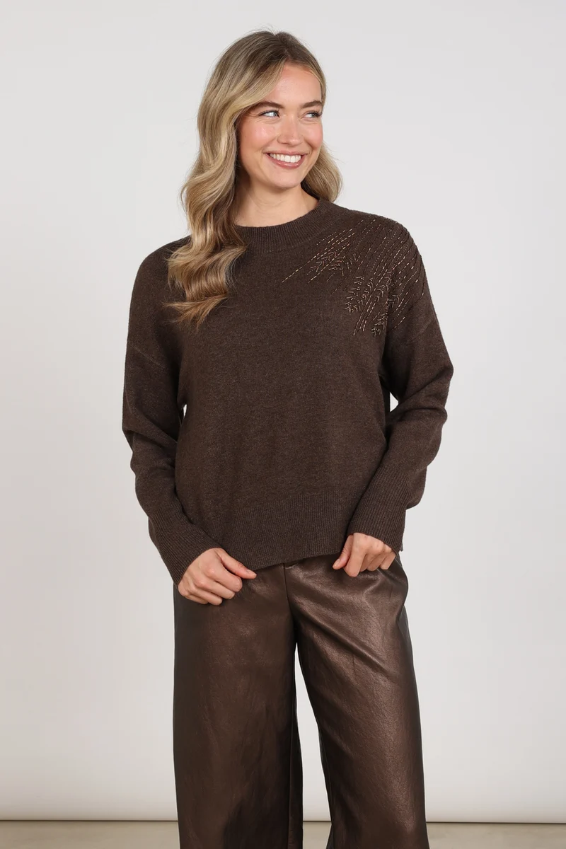 Trui Meike Chocolate NKF03101