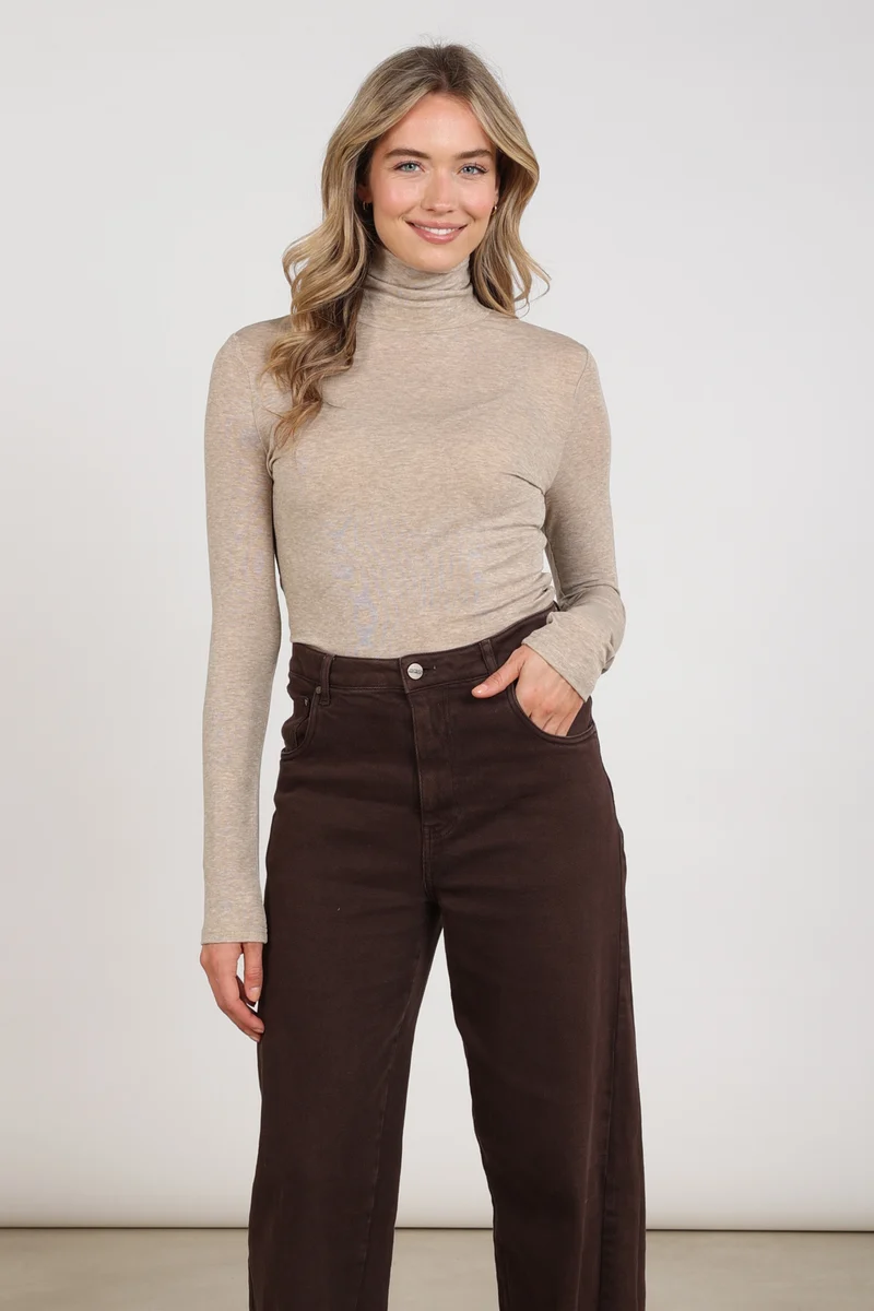 Trui Ginny Taupe NKF03061