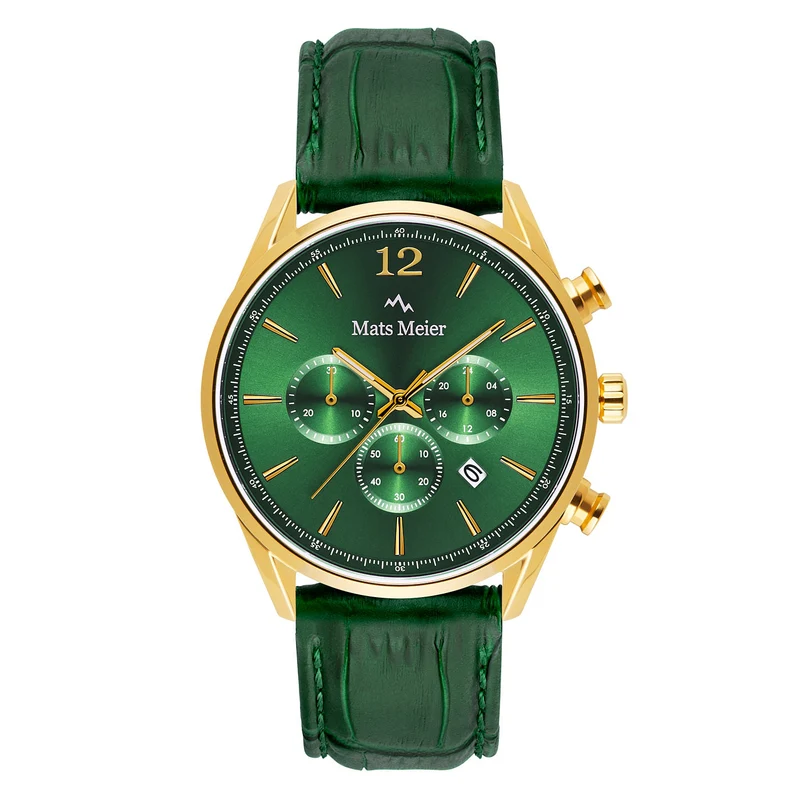 Mats Meier Grand Cornier Chrono Groen Horloge MM00122