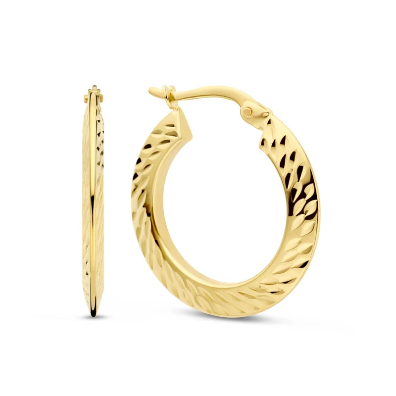 Isabel Bernard Rivoli Lily 14 Karaat Gouden Creolen IB360243