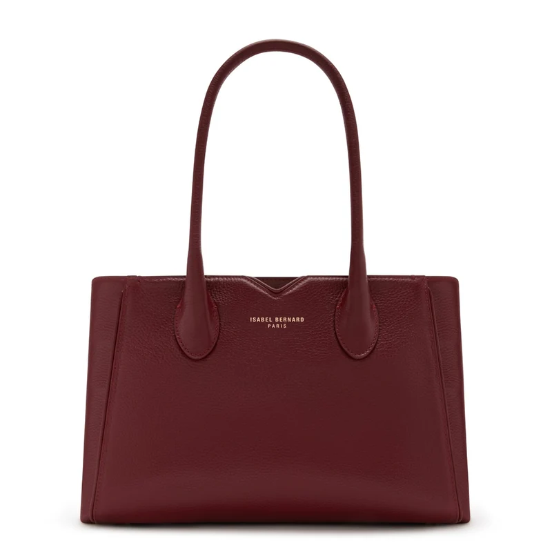 Isabel Bernard Honoré Cloe Midi Bordeaux Kalfsleren Handtas IB25082-052