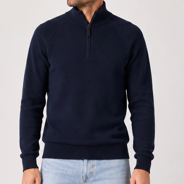 JORRYT | Zip trui 100% Merino