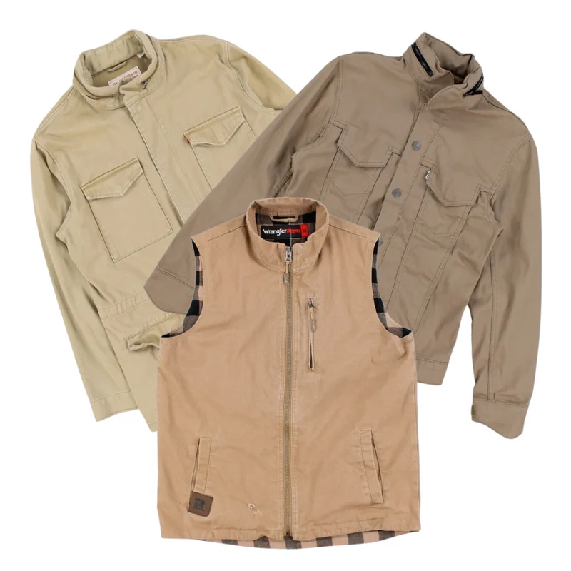 50x LEVI'S LEE WRANGLER ZIPPED JACKETS
