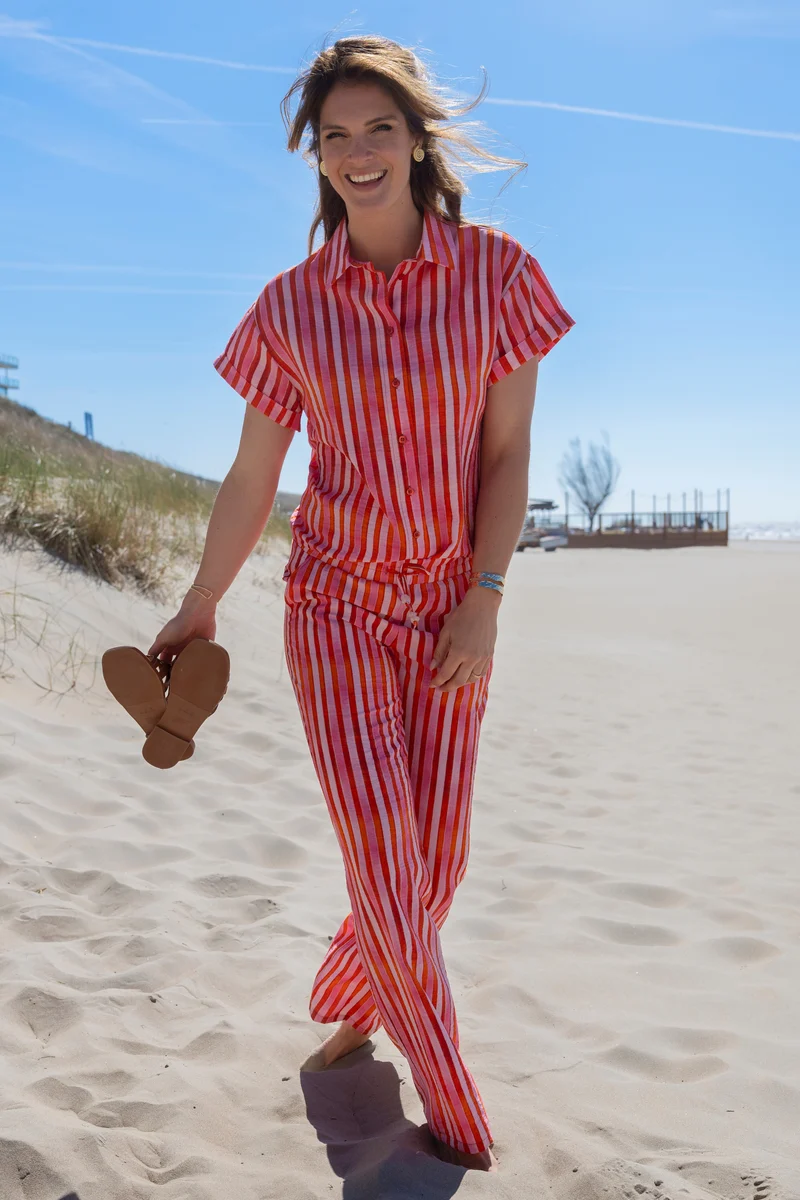 Broek Roos Summer Stripes