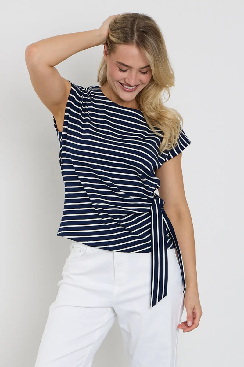 T-shirt Terry Stripe Knot Dark Blue SRB4759