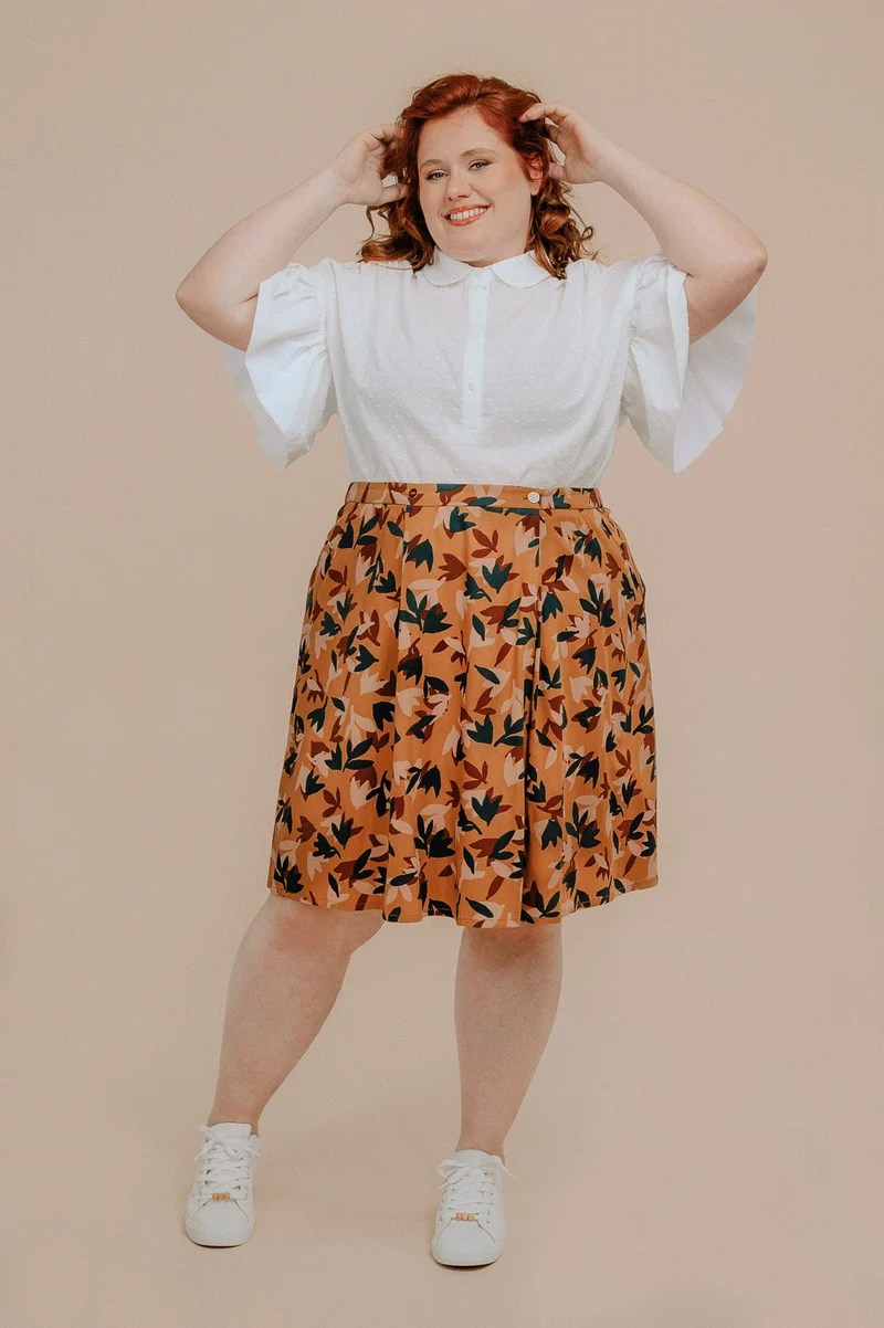 Camelia Blouse Pattern - PDF Pattern