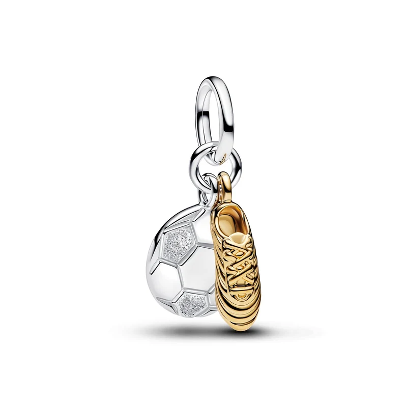 Pandora Moments Verguld Voetbalschoen Dubbele Hangende Bedel 764712C00