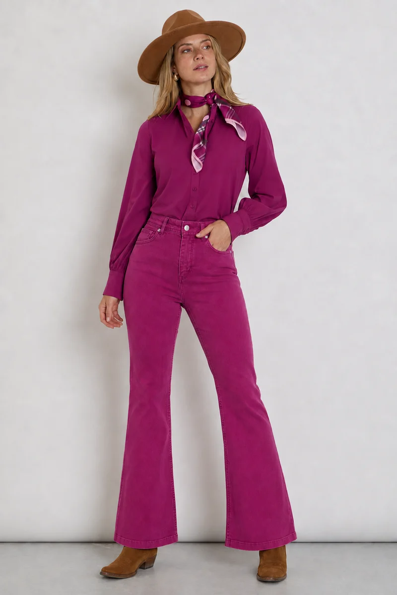 Jeans Firenze Magenta Purple 7411 L33