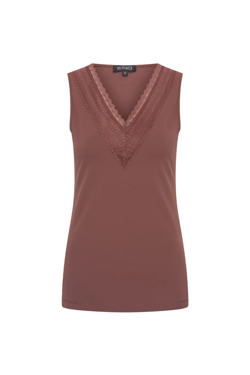 Travel Top Lace Mahogany 202254
