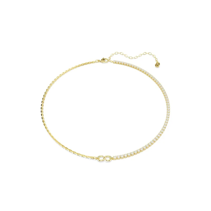 Swarovski Matrix Tennis Goudkleurige Ketting 5747717