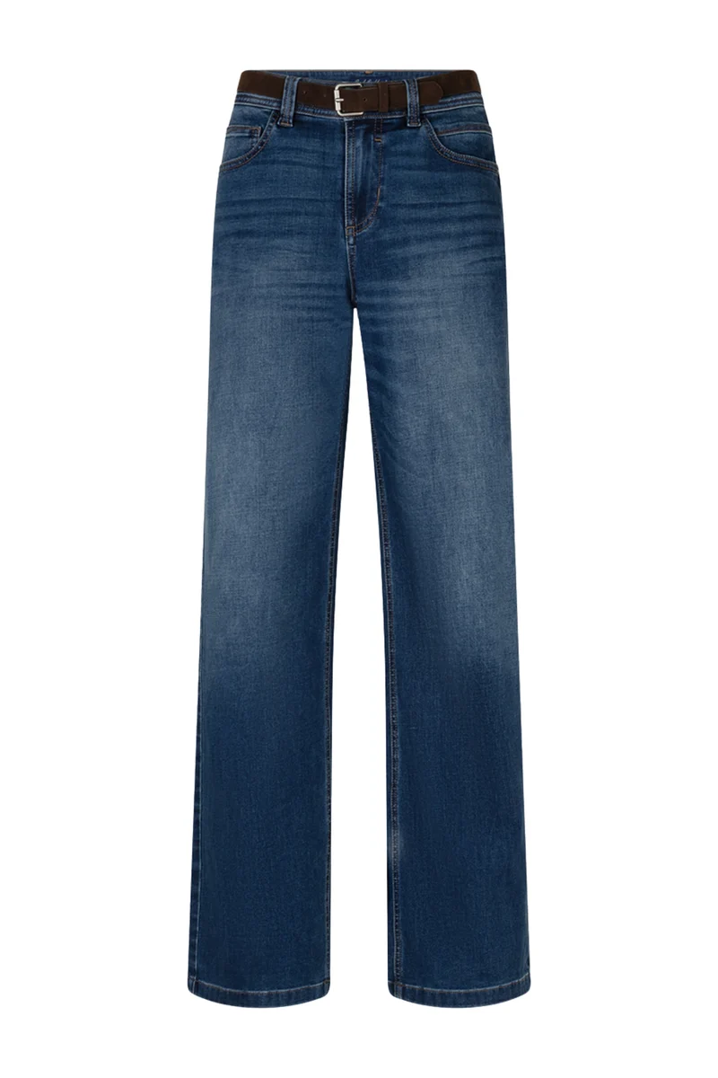 Broek Colette & Belt Dark Stone SRB4991 L33