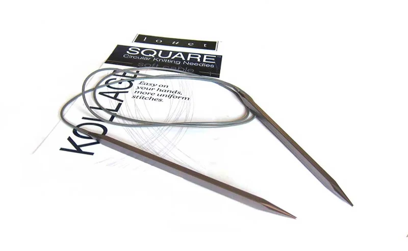 32" Square Circular Knitting Needles - Firm Cable