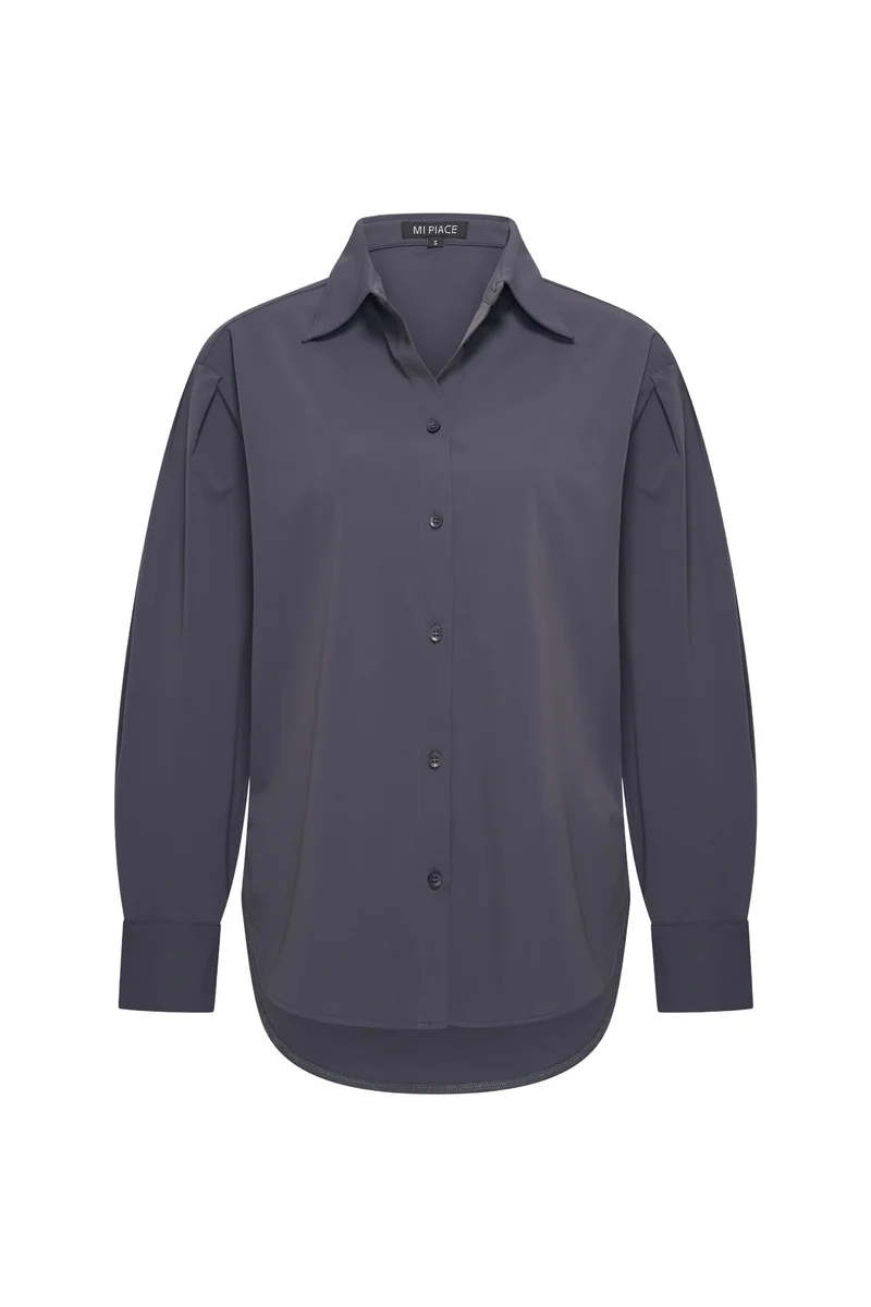 Travel Blouse Oversized Dark Grey 202524