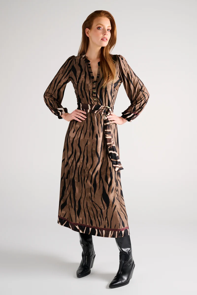 Jurk Maxi Met Dierenprint D306-P158