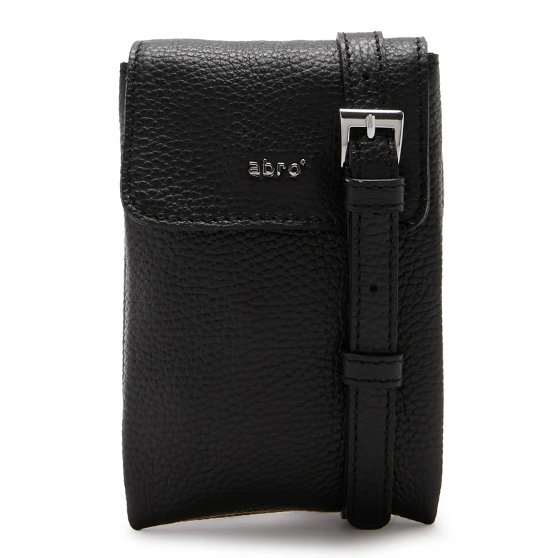 Abro Black Leather Phone bag 030043-37-18