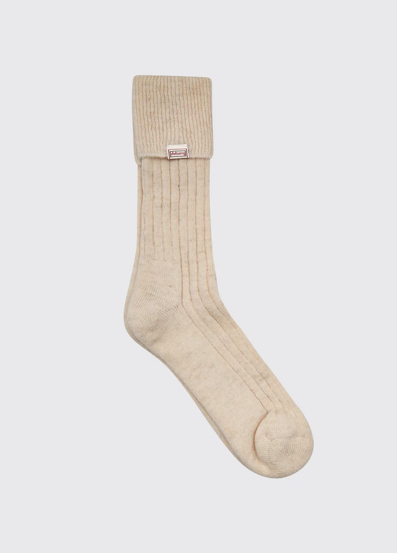 Holycross Alpaca Sokken Kort - Oat
