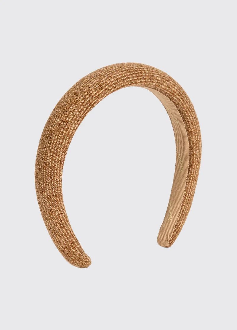 Shanderry Gewatteerde hoofdband - Camel Twill