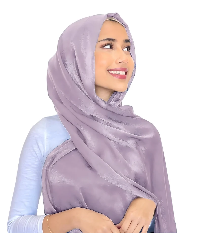 Groothandel Premium Glanzende Kreukel Hijab Sjaal Elegante Zijdeachtige Moslim Moslim