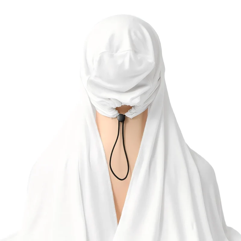 Instant Khimar met verstelbare binnenband, antislip, volledig bedekkende hijab