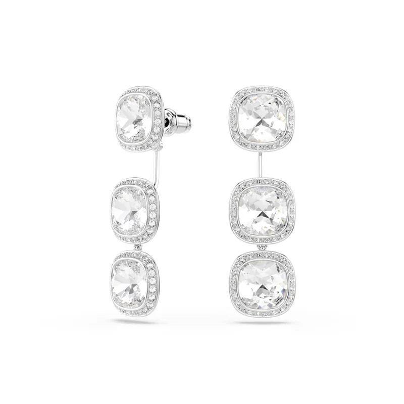 Swarovski Una Angelic Cushion Zilveren Oorbellen 5754342