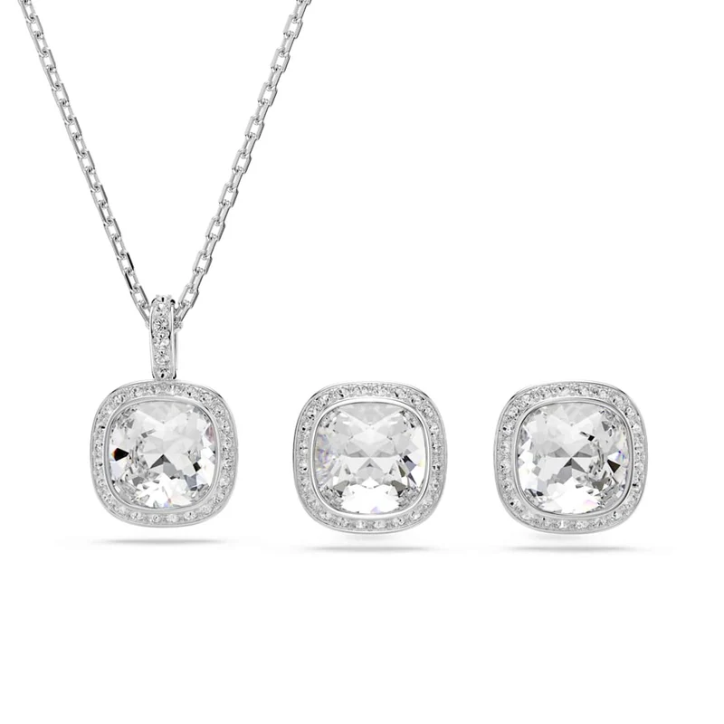 Swarovski Una Angelic Cushion Zilveren Sieradenset 5754343