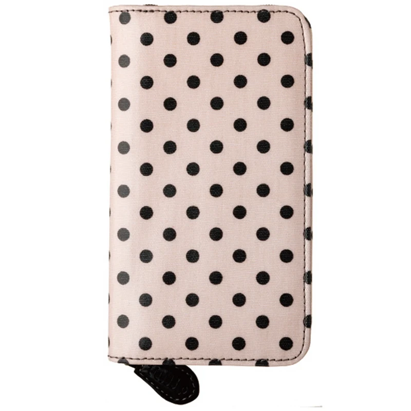 tulip etui met stippen roze