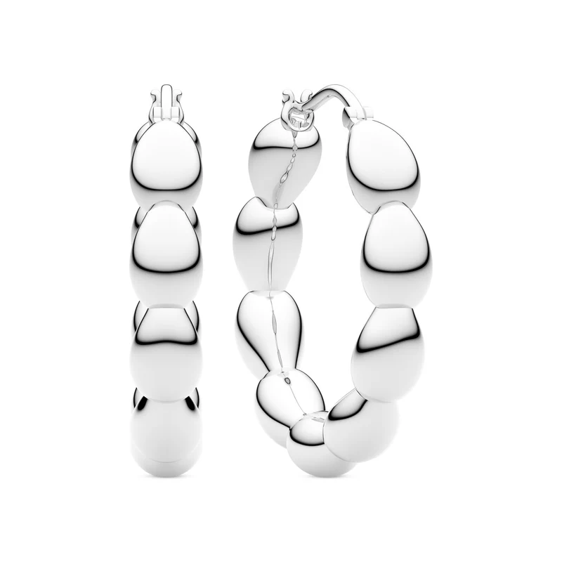 Sif Jakobs 925 Sterling Zilveren Goccia Cerchietto Medio Oorbellen SJ-E2597