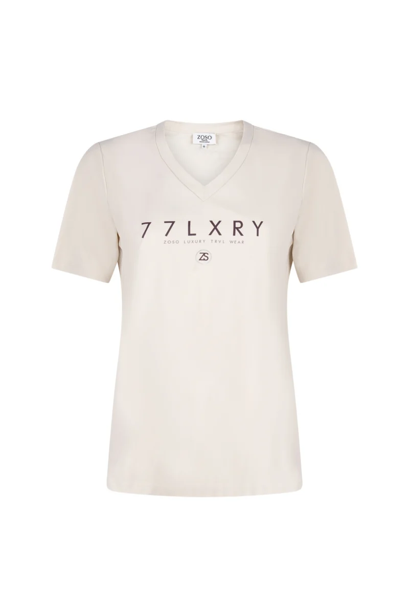 Travel T-Shirt Micky Ivory Espresso 264