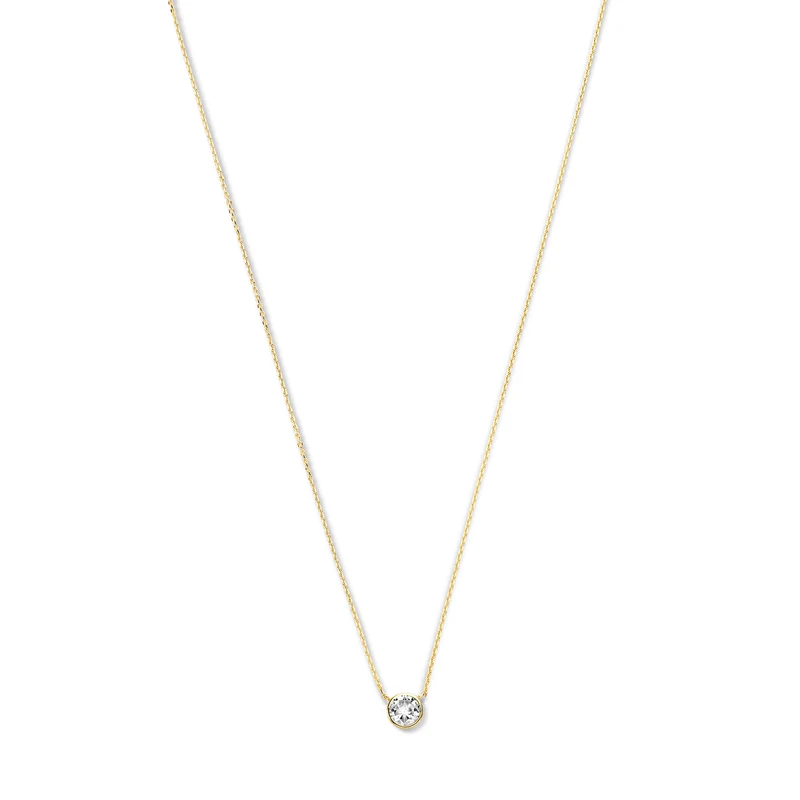 Violet Hamden Venus 925 Sterling Zilveren Gold Plated Ketting met Geboortesteen VH340010-NOV
