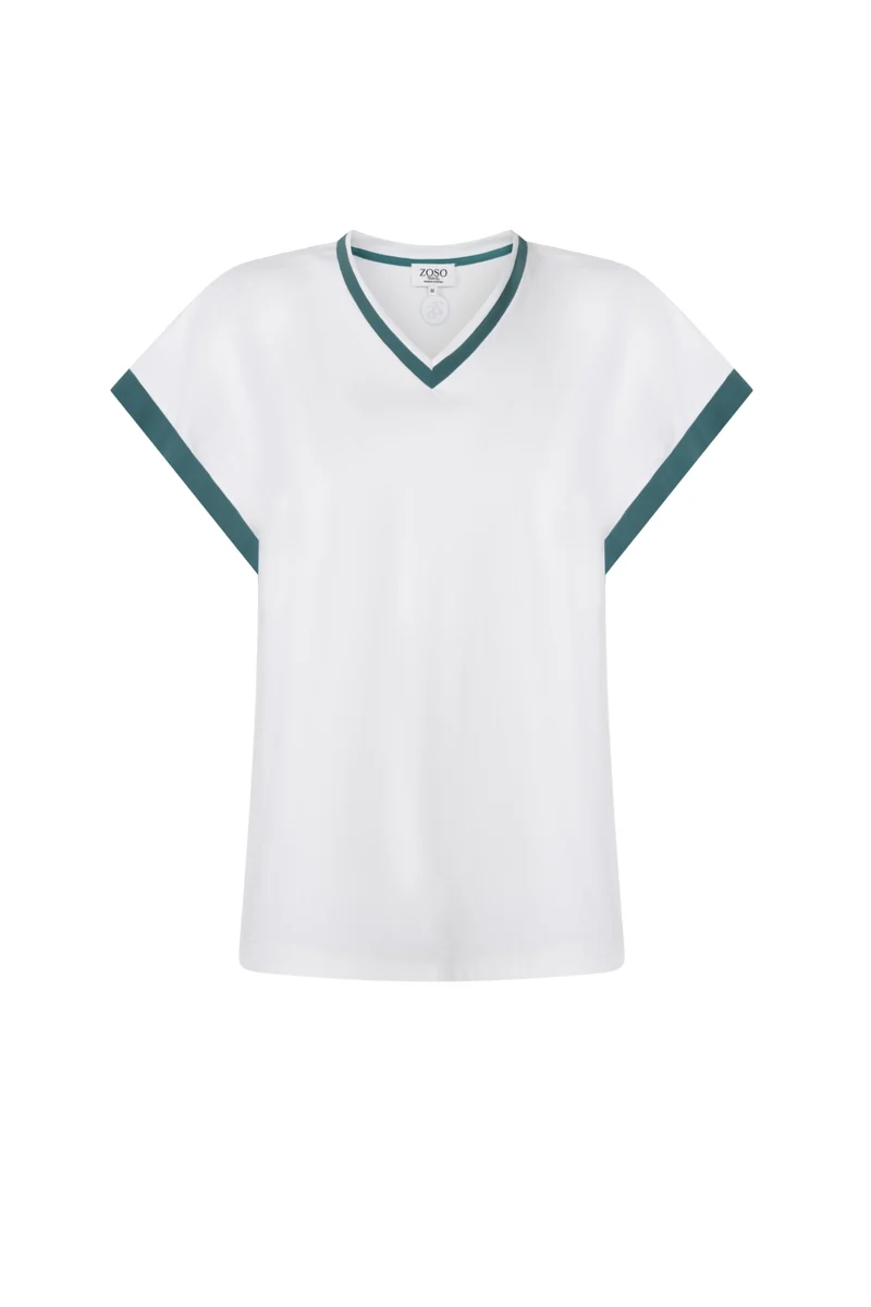 Travel Top Esmee Offwhite Green 263
